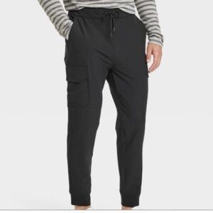 Men's Tapered Tech Cargo Jogger Pants, Goodfellow & Co, Black, NWT Size M